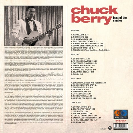 Bermain bersama dalam detak jantung.  Chuck Berry 2lp Best Of The Singles Reel To Reel Store